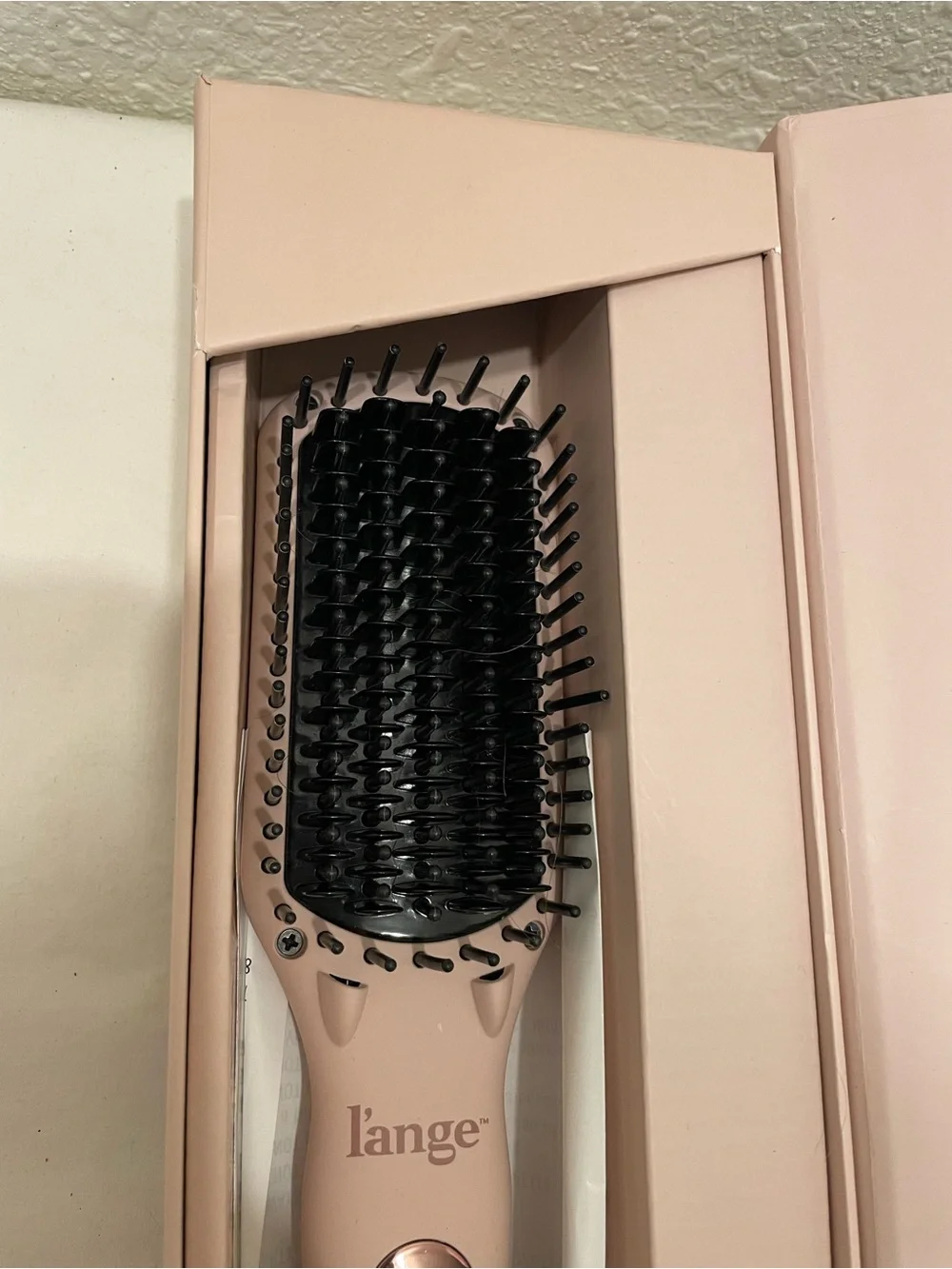 Lange Blush Pink Le Vite Hairbrush Straightener